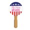 Beistle Set of 12 Red, White, and Blue "My Voice. My Vote." Spirit Fan